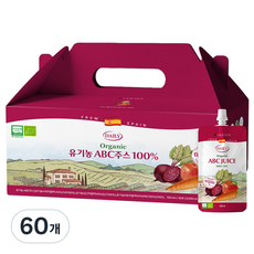 바이퀸 유기농 ABC주스 100% NFC착즙주스, 60개, 100ml