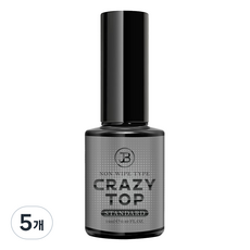 TIARA 논와이프 크레이지 오버레이 탑 젤, 스탠다드, 14ml, 5개