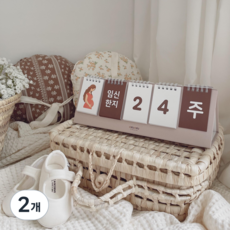 뚜뚜아트 신생아 디데이 달력 5칸 50일 100일 촬영소품, 2개