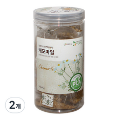 지구마을 생분해필터 PLA 캐모마일 허브티백차, 1g, 2개, 50개입
