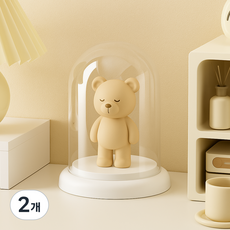 레디박스 전시박스 레고 피규어 모형 소품 핸드메이드 수납함, 2개, 크림 화이트