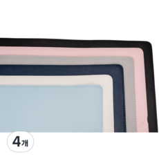 대형마우스패드 파스텔톤 6가지 색상 원하는 색상으로 골라보세요, 4개, 화이트