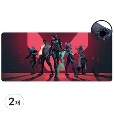 루미팝 발로란트 게이밍 마우스 장패드 800x300mm, 2개, A타입