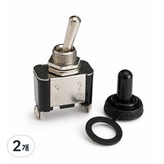 티놀지 ON-OFF 2단 토글스위치 15A 12mm 방수캡포함, 2개