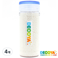 데코야 넌파일레스 미니 화이트 간편용기 (스프링클/제과제빵/데코), 4개, 90g