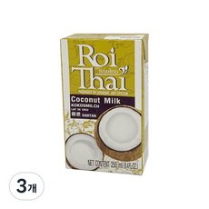 로이타이 코코넛 밀크, 250ml, 3개