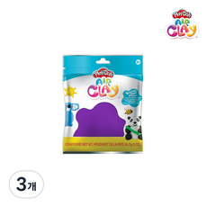 플레이도 에어클레이 2온즈 (8색상 선택), 3개, 다크퍼플