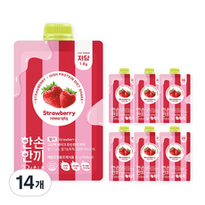 한손한끼 프로틴 단백질 쉐이크 딸기맛, 14개, 40g