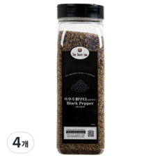 더테이스트랩 흑후추 후춧가루 굵은 후추 블랙페퍼, 4개, 400g