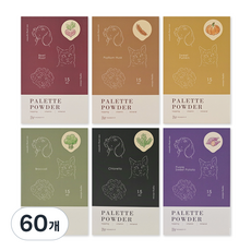 페네핏 팔레트파우더 본품 박스 사료 토핑 기호성 사료 토퍼 밥꾸 영양식 파우더 강아지 편식 고양이 편식, 자색고구마, 4g, 60개