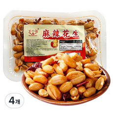 (배터짐) 맥주안주 필수 마라땅콩 마라화성 (일요일&당일발송), 4개, 208g