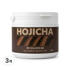 푸른들 제주 유기농 호지차 분말, 3개, 1개입, 120g