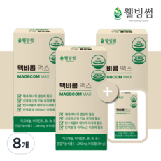 맥비콤 맥스 마그네슘400 비타민B 영양제 산화 마그네슘정, 8개, 90정