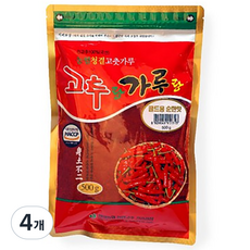 정품 청양농협 청양고추가루 25년 햇 고춧가루 골드용 순한맛, 4개, 500g