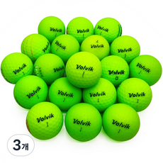 볼빅 무광 칼라별 그린 2피스 A급 로스트볼, 3개, GREEN, 30개입