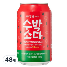 수박소다 350ml 24캔(뚱뚱), 48개