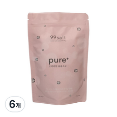 [구구솔트] 미세플라스틱 걱정없는 천연 용융소금 조리용, 250g, 6개
