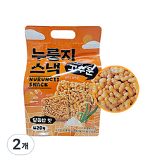 꼬수운 누룽지스낵 달콤한맛, 2개, 420g