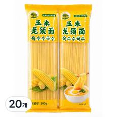 <천룡무역>쫄깃하고 매끄러운 맛있는 옥수수국수, 20개, 200g