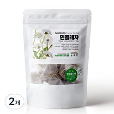 늘해찬 볶은 국산 민들레차 티백 민들레뿌리차 삼각티백 꽃차 대용량, 50개입, 2개