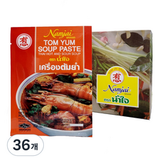 태국 똠얌꿍 톰윤 수프 페이스트 TOM YUM SOUP PASTE, 35g, 36개