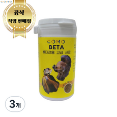 코모 메디 베타 betta 구피 관상어 열대어 사료 일본 수출 국내용 (베타 전용), 3개, 15g