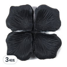 부직포 장미300 꽃잎 조화 플라워샤워 프로포즈 웨딩 장식 소품, 3세트, 29-블랙300장
