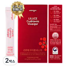 리루체 마시는 다이어트 천연발효 꾸지뽕 식초 특허청 인증 3배 더 철저한 공정으로 발효 제조한 레드 와인 국산햇꾸지뽕 100% 국내생산 저당 꾸지뽕 비니거, 210g, 2박스
