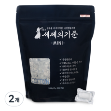 세제의기준 초고농축 미니캡슐세제 코튼블루, 2개, 200개입