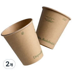 대나무종이컵 6.5온스 스탠다드 (205mL) 믹스커피 자판기 종이컵 6온스, 2개, 50개
