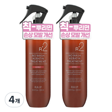 라입 R2 노워시 케라틴 헤어 트리트먼트 러블리, 250ml, 4개