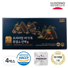 일동생활건강 프리미엄 마가목 흑염소진액, 4박스, 2.4L