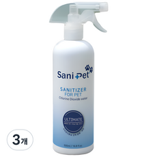 쎄니펫플러스 고양이 오줌 냄새제거제 암모니아 요산 제거 무향, 3개, 500ml