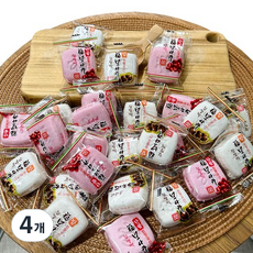 리리 종합 모나카 복단팥+밤찹쌀떡 믹스 1박스모나카 전통 한과, 4개, 380g