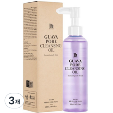 벤튼 1회 사용 피지 46% 개선 구아바 블랙헤드 모공 클렌징 오일, 3개, 200ml