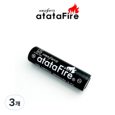 AtataFire XSL18650A 2600mAh 3.7V 배터리, 3개