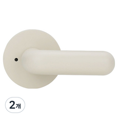 100% 뉴앙팡 방문손잡이 아이방 어린이집 유치원 학원 파스텔색상 큐티하고 안전한미니손잡이, 아이보리, 2개