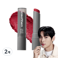 원오브뎀 컬러핏 남자 발색 립밤 3.4g, 2개, 01호 힙베리