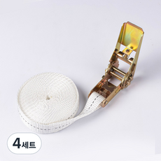 신명자동바 25mm 드럼바 고강도PE 미니 자동바 깔깔이바 고정바, 4세트, 화이트
