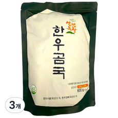 산청목장 무항생제 지리산 한우 곰국, 3개, 600g