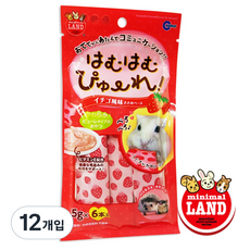 마루칸 하무하무 딸기 퓨레 (완품) 간식, 5g, 12개