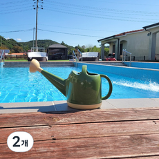레디박스 홈가드닝 대형 물뿌리개, 2개, 올리브그린
