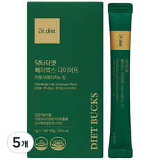 닥터디엣 다이어트커피 빼자벅스 가르시니아 아메리카노맛, 7g, 14개입, 5개