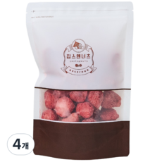 [칩스앤너츠] 동결건조 딸기칩, 120g, 4개