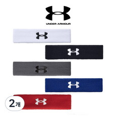 언더아머 UA 퍼포먼스 헤드밴드 단품, UA6990_GRAY, 2개
