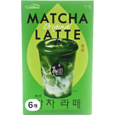 [쟈뎅 로스티크 까페모리] 제주 말차 라떼 오리지널 / 진한 녹차 라떼 분말 스틱 / 홈카페 간편음료, 6개, 10개입, 19.5g