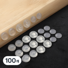 지니밸리 방문 문콕방지 문 쾅 방지 소음방지 스티커, 100개, 둥근범퍼형