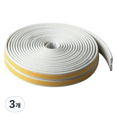 바이트 문 틈새 소음 바람 막이, 5m, 3개