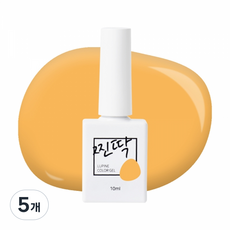 찐딱 프리미엄 네일아트 젤컬러 젤네일, 5개, JJ074 (시럽오렌지)