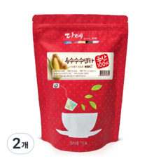 [본사직영] 다예 100% 국산 옥수수수염차 50티백 지퍼백 티백차 생분해 삼각티백, 800mg, 50개입, 2개